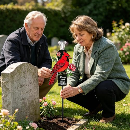 Marqueur funéraire rouge cardinal pour jardin et ferme