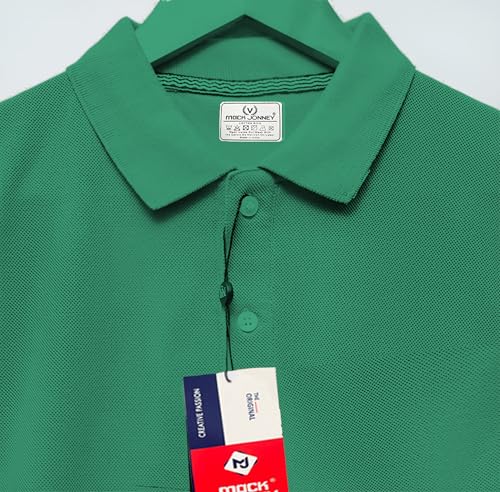 Image of Mack Jonney Men's Solid Premium Pique Cotton Polo T Shirt | Polo Tshirts | Half Sleeves | Solid-Regular Fit-MJ01