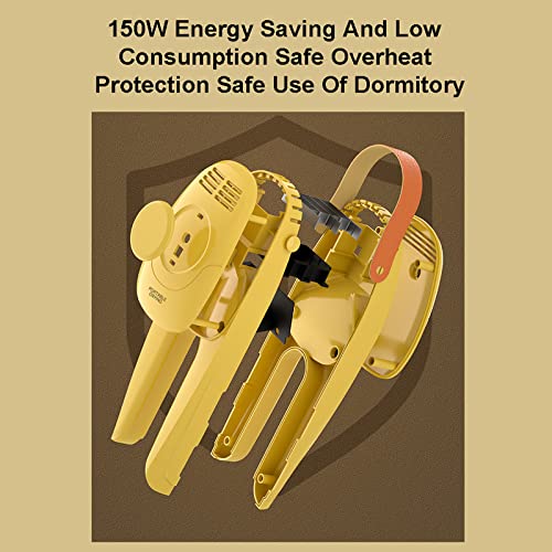 Multifunctionele schoenendroger, sneldrogende heteluchtschoenen, 60 ° intelligente constante temperatuur, timing met één knop, 150 W energiebesparing en laag verbruik, voor alle soorten schoenen, so - Image 6