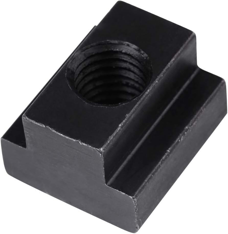 Generic 5Pcs M12 Carbon Steel T Block Nuts Aluminium Profile Clamping Table T Slot Nut T-Track Sliding Hammer Head Nut Fasteners