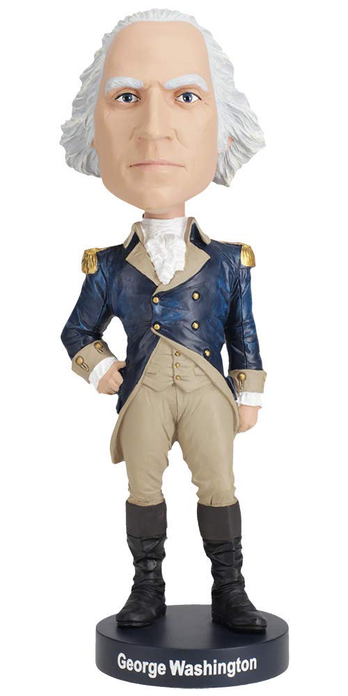 Royal Bobbles George Washington Founding Father & 1st President of the United States - 8.1" Tall - Collectible Bobblehead Statue by Royal Bobbles - Used condition - US$19.59