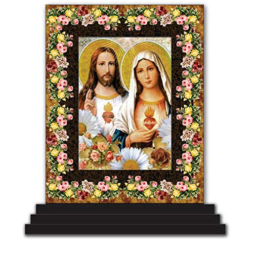 Jesus Mary 4001 Car Dashboard Idols Figurine Showpiece|for Temples|for Home|All Purpose