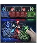 Mini Teclado Bluetooth, Ideal Para PC, Notebook, Smart TV, Celular, Tablet, e Video Game, XBOX e PS, Teclado Sem Fio, Teclas em LED Iluminado, Teclas de Controle Extra, Keyboard Wireless