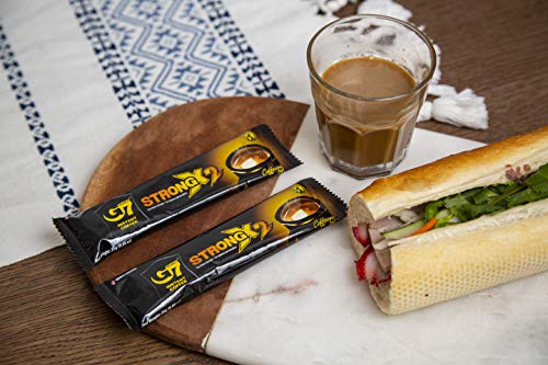 Image of Trung Nguyen - G7 Strong X2 3 in 1 Instant Coffee - Roasted Ground Coffee Blend w /Non-dairy Creamer and Sugar - Strong and Bold - Instant Vietnamese Coffee (24 Single Serve Packets)