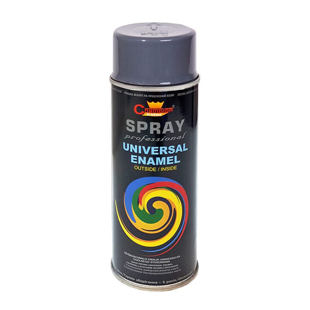 SolaDirect Spray Paint, Universal, Multi-Purpose, Fast Dry for DIY, Hobby, Crafts, Art, Wood, Metal, Ceramics - Graphite Grey (RAL 7024)