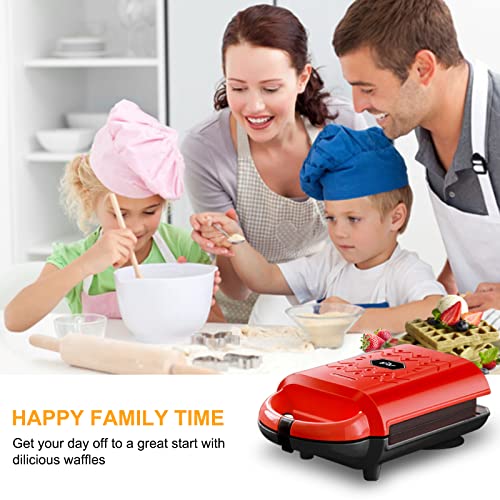 Máquina de waffle de urso, máquina de sanduíche 2 em 1 com placas removíveis, máquina de waffle belg