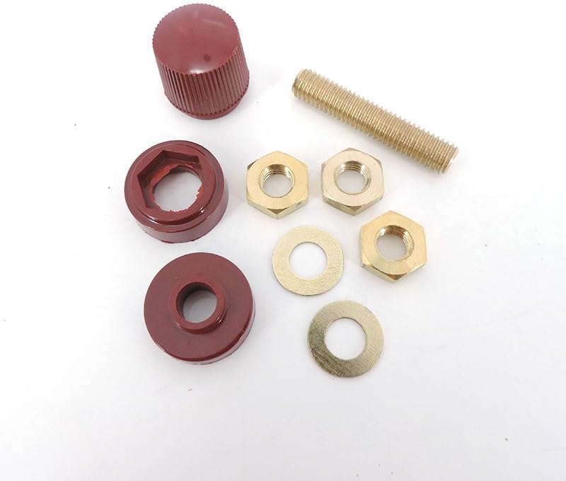 Power Distribution Block 40pcs 6mm 8mm 10mm Brass Stud Premium Remote Battery Power Junction Post Connector for Auto Boat Marine Solar(8mm 20 Pair)