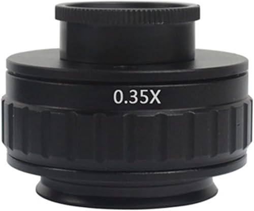 Microscope Accessories Kit C Mount Adapters Lens 0.35X 0.5X 1X CTV for Trinocular Stereo Microscope 25mm Microscopio Camera Microscope Slides (Color
