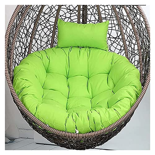 Cojín colgante para silla de huevo para colgar silla de huevo, cojín de silla de huevo colgante de patio cojín grueso para silla de huevo (color: verde-naranja, tamaño: 105 cm)