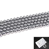 g3-1713A 6mm A テラヘルツ 半連19cm 通し針、解説書、1ｍゴム付き 高純度テラヘルツを 入荷 テラヘルツ鉱石ビーズ 美肌ストーン 公的機関にて検査済み 天然石 パワーストーン