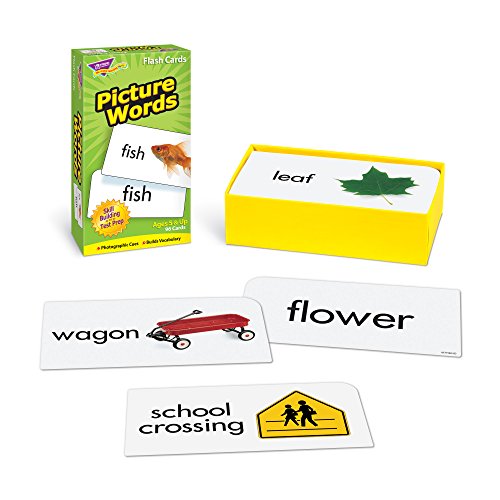 Trend Enterprises, Inc. T-53906 Picture Words Skill Drill Flash Cards Assortment 3" X 6" #TOP2
