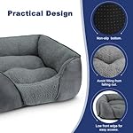 FURTIME-Small-Dog-Beds-for-Small-Dogs-Washable-Dog-Bed-Orthopedic-Rectangle-Puppy-Pet-Bed-Durable-Calming-Dog-Sofa-Bed-Soft-Sleeping-with-Anti-Slip-Bottom-S-20x19x6