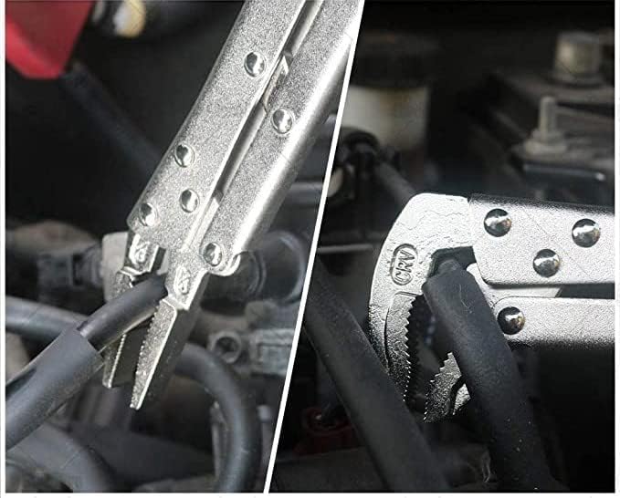 Miniatura 7 de Xiao & Dao Pro Juego de alicates de bloqueo extendidos con mordazas rectas de 12 pulgadas y mordazas de 80 grados, juego de alicates de punta de