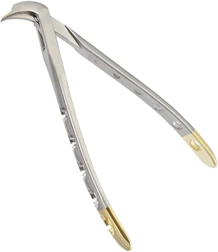 OdontoMed2011 - Pinzas para esparcidor de corona dental, mango dorado