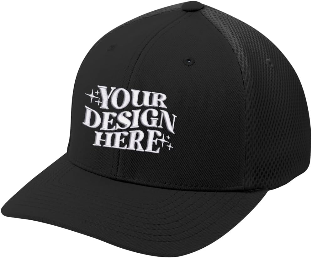 INK STITCH Stc40 Custom Embroidery Add Logo Texts Air Mesh Trucker Caps