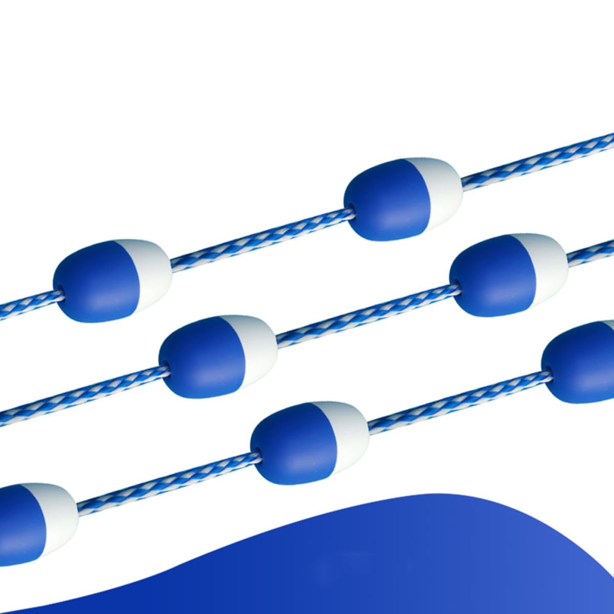 Corda galleggiante da 7 m, divisore di sicurezza per piscina, con palline galleggianti, accessorio professionale per la separazione delle corsie e la sicurezza del nuoto