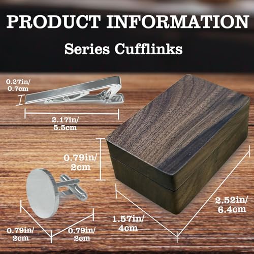 Personalized Cufflinks for Men Custom Engraved Initials Cuff Links Tie Clip Set Customized Wedding Gift for Groom Father Groomsman4