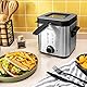 Cecotec Elektrische Ölfritteuse CleanFry Advance 1500 Inox. 900 W, Fassungsvermögen 1,5 l, Edelstahl, OilClean-Filter, abnehmbare Schüssel, Deckel mit Sichtfenster