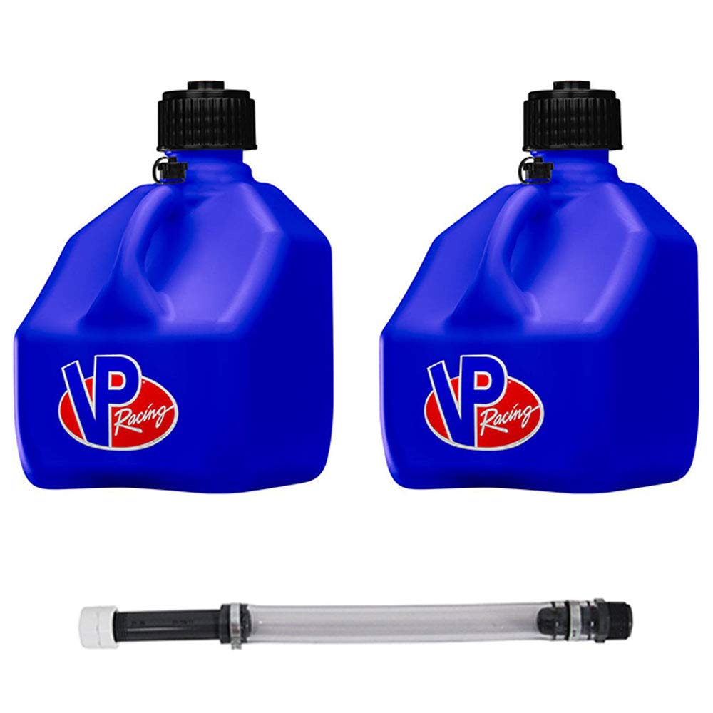 VP Racing 5.5-Gallon Square Utility Jugs (2-Pack) - Heavy-Duty For Non-Fuel Liquids & Feed