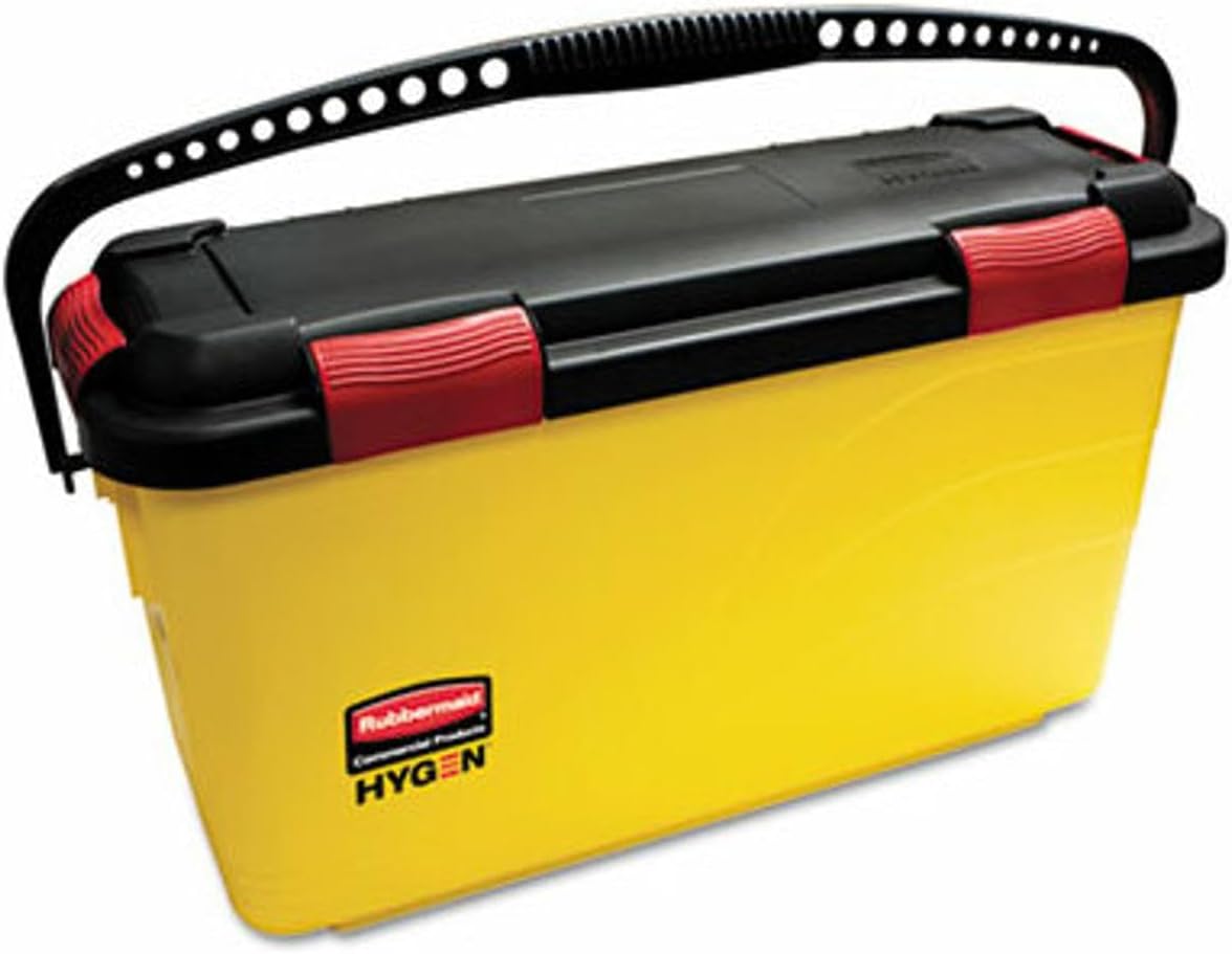Rubbermaid174; HYGEN 6-4/5 Gallon Charging Bucket, Yellow - RCPQ95088YW