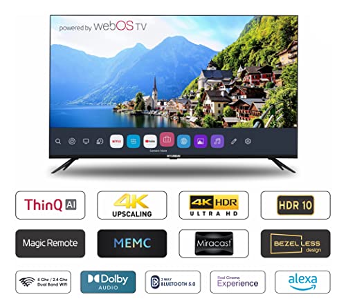 Image of Hyundai 109 cm (43 inches) Frameless Series 4K Ultra HD Smart LED TV UHDHY43WSR4BYI5 (Black)