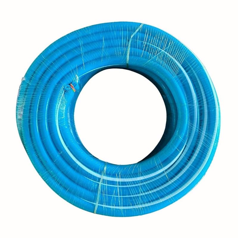 PIK Premium PVC garden water pipe - Size 1/2 inch, 15 Meters long, Bright Blue and white striped color | With Accessories clamps & connector | Lightweight, durable & flexible (B0CK3Y6LYS) Amazon Price History, Amazon Price Tracker