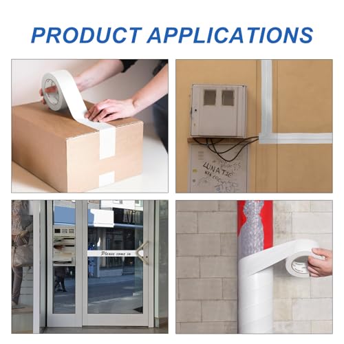 Image of 3 Roll Heavy Duty White Duct Tape-Professional Grade Outdoor Waterproof Duct Tape,Tear by Hand Design for Self-Healing, Industrial, Professional Use,30 Yards x 2 Inch