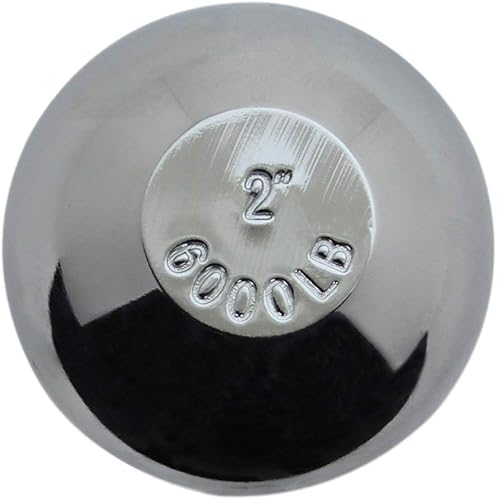 Miniatura 3 de Quick Products QP-HB3007 bocha de remolque cromada de 2 pulgadas - 34 de pulgada de diámetro x 2 pulgadas de largo de pierna, resistente hasta 3,500