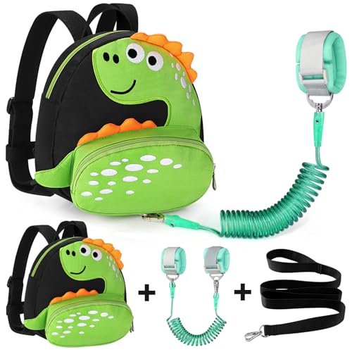 Accmor Toddler Harness Backpack Leash, Cute Dinosaur Kids Backpac...