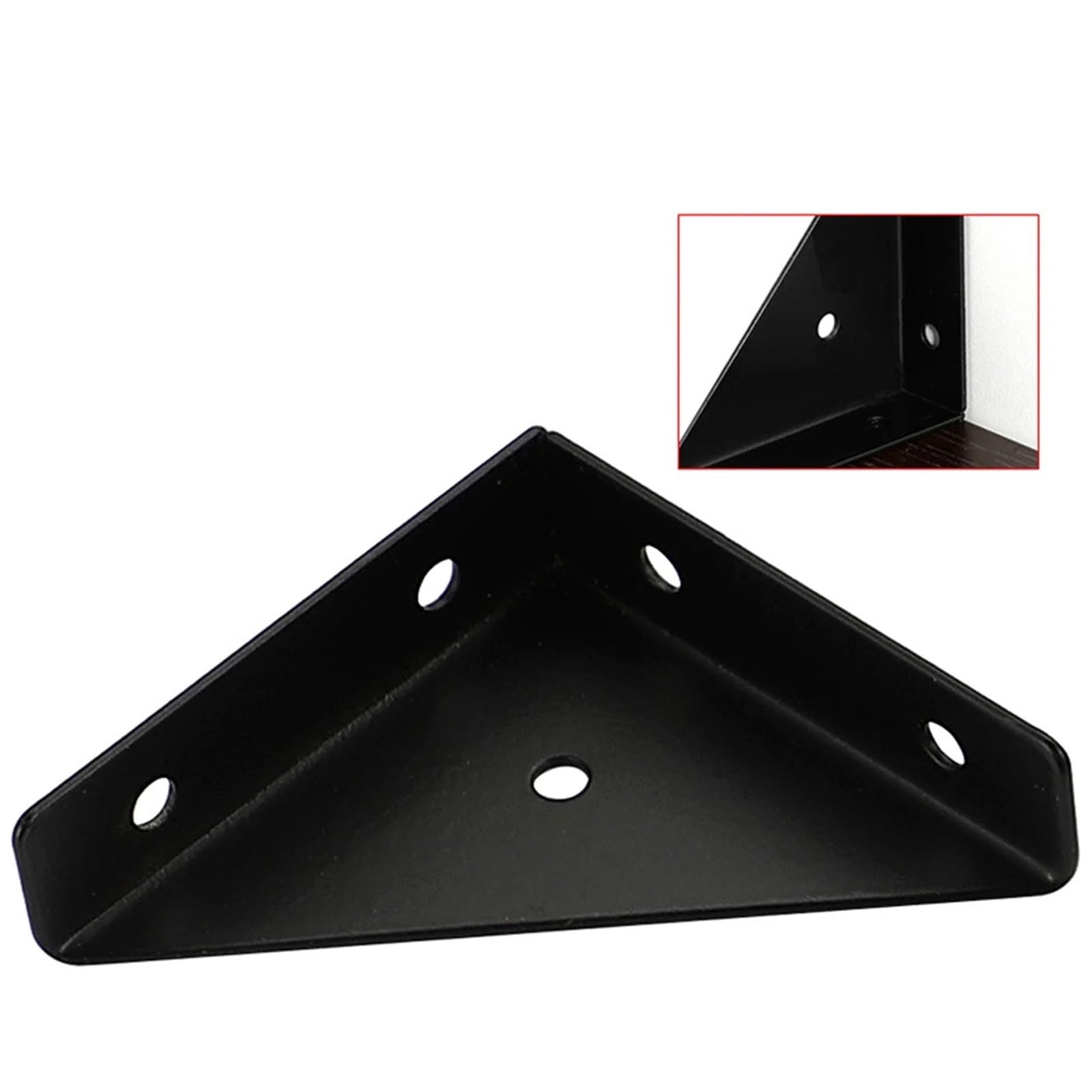 10 szt. wsporników narożnych pod kątem prostym, wytrzymałe, trójkątne elementy mocujące do szafek meblowych i projektów domowych, biały sprzęt pomocniczy
