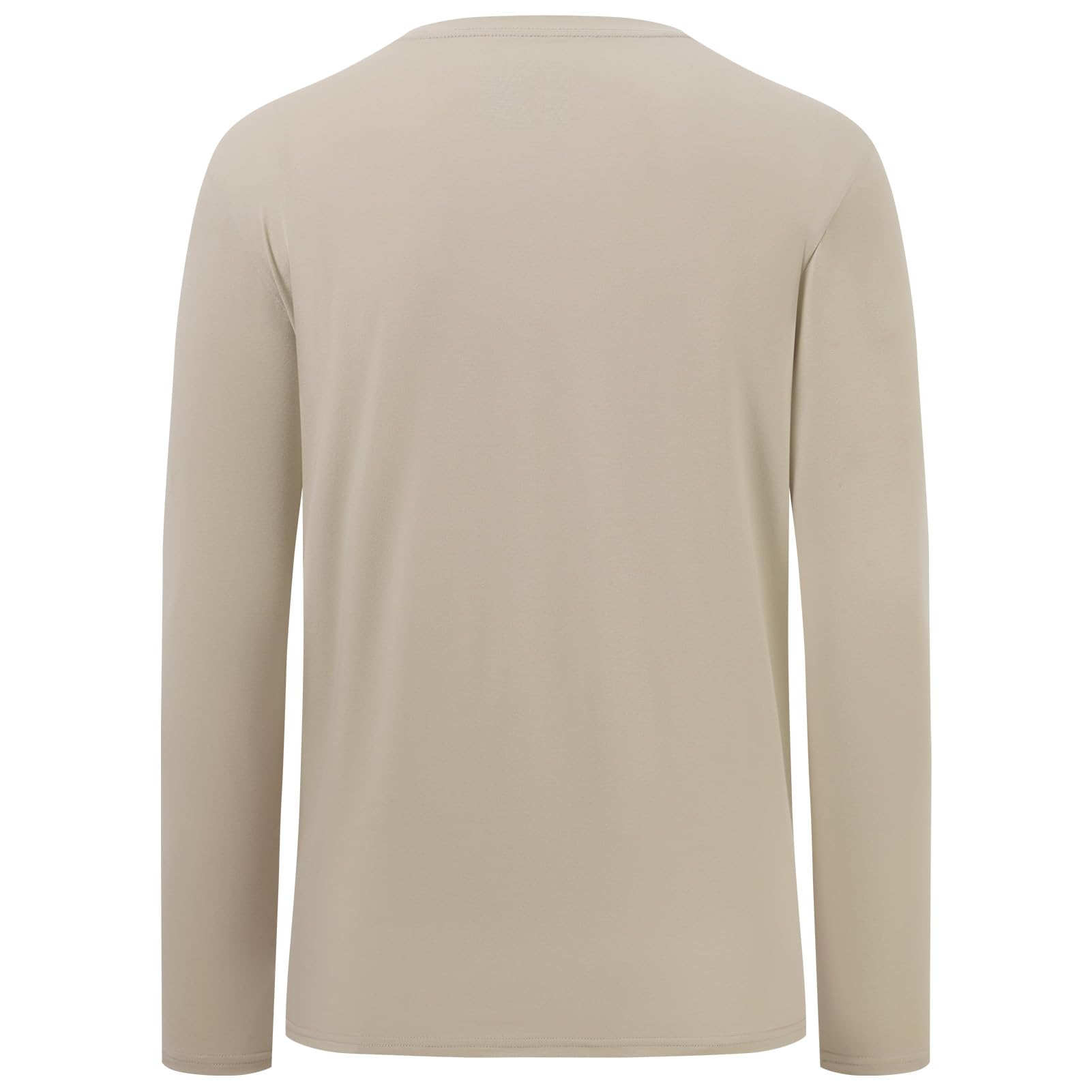 Bassdash Camiseta de Pesca de Manga Larga para Hombre, Mezcla de algodón Ultra Suave UPF 50+, protección Solar UV, Camiseta de Rendimiento Informal