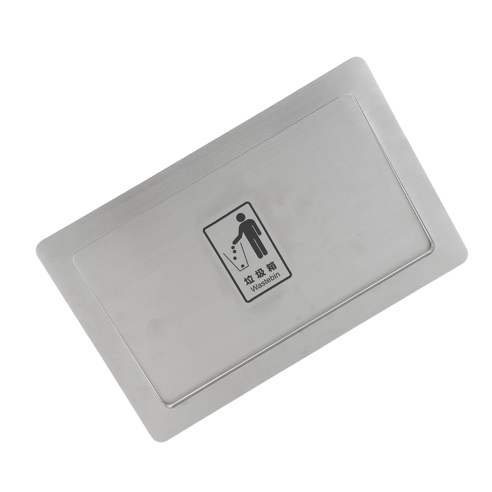 Tapa para Cubo de Basura Empotrado Tamaño 2 de Acero Inoxidable