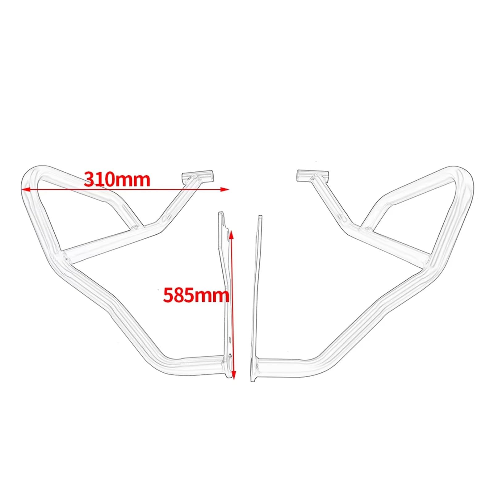 Paramotore Tubolare Per CB500X 2020 2021 2022 2024 2023 Barra Protezione Motore Protezione Paraurti Telaio Carenatura Protezione Autostrada Motorcycle motore Paraurti(Upper)