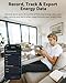 Smart Home Energy Monitor with 16 50A Circuit Level Sensors, Real-Time Power Usage & Electricity Cost Tracking, Ideal for Rental Homes & Shared Apartments, App History, Compatible with Home Assistant