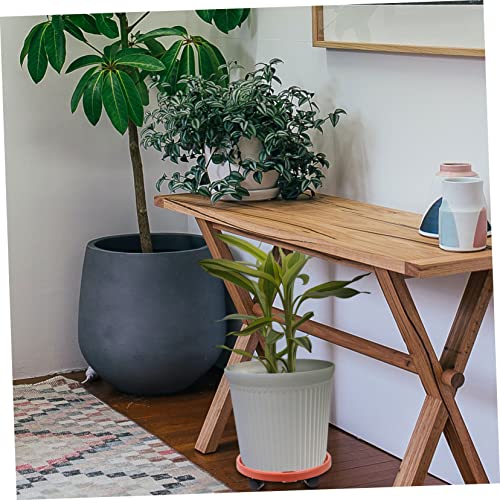 Secfou 1Pc Thick Mobile Pallet Potted Plants House Plants Indoors Live Planters For Indoor Plants House Plant Accessories Plant Pot Roller Planter Dolly Plastic Vase Rack Vase Holder Cart #TOP6