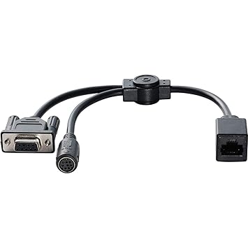 Lumens VC-AC06 RJ45 to 9-Pin Sub-D Female and 8-Pin Mini DIN Female VISCA Cable Extender