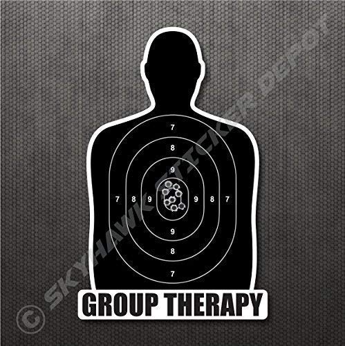 Group Therapy Gun Target Sticker Vinyl Decal Car Truck Van Bumper Sticker, Window Sticker, Macbook Sticker #TOP1