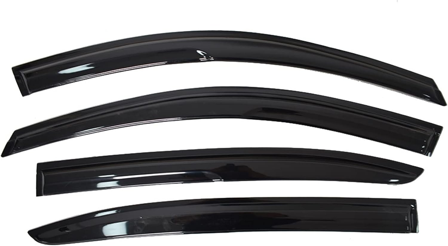 Silscvtt Window Visors Shade Sun Rain Wind Guards Deflectors Cover Acrylic Outside Replacement for Accord Sedan 4-Door 2008-2012