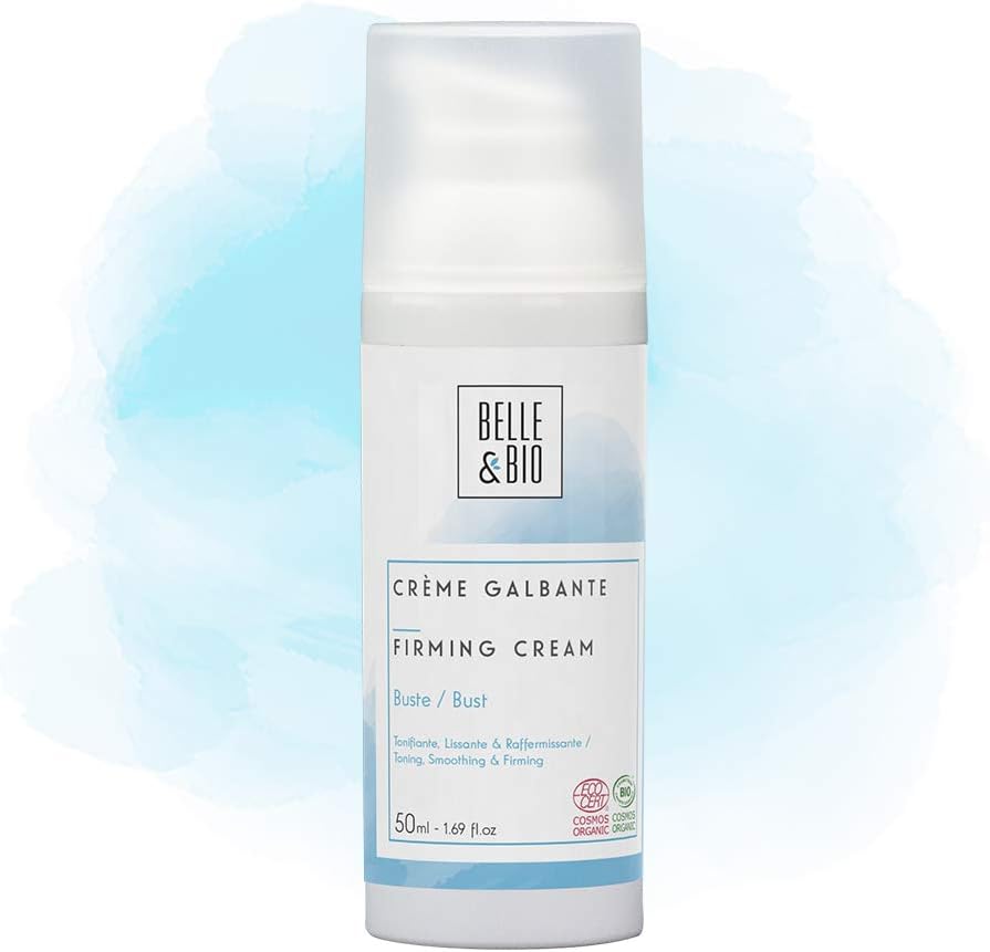 Belle & Organic Tummy Control Cream - Toning, Smoothing, Firming - All Skin - Certified Organic Ecocert - 50 ml