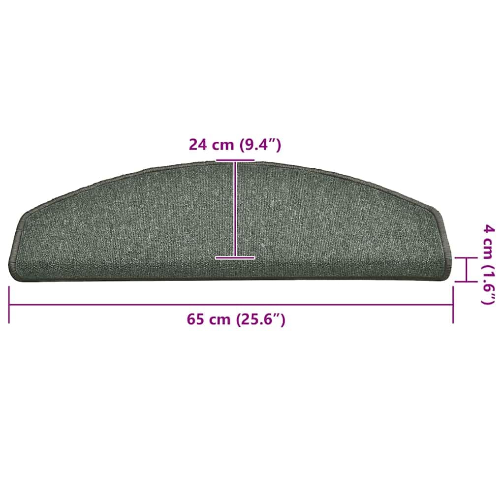 Alfombrillas para peldaños (30 unidades, 65 x 24 x 4 cm, semicirculares, de polipropileno con cinta adhesiva de doble cara, antideslizantes, autoadhesivas, para protección y seguridad en