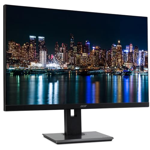 Image of Acer Vero B7 B277 E 27 inch 1080P FHD 100Hz 4ms Monitor, 2-Pack Bundle with VGA, HDMI, DisplayPort, Desk Mount Dual Monitor Stand, MK270 Wireless Keyboard & Mouse, Gel Mouse & Wrist Pad