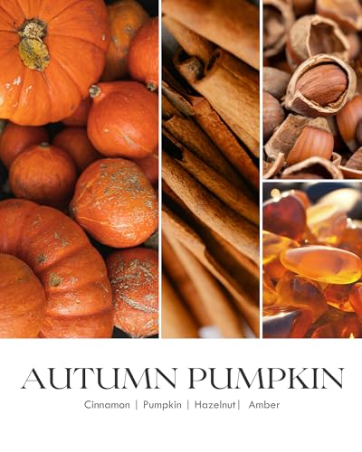 Image of AOOVOO Hello Fall Candles - 9 oz Scented Candles, Aromatherapy Candle, Soy Candle for Home Scented