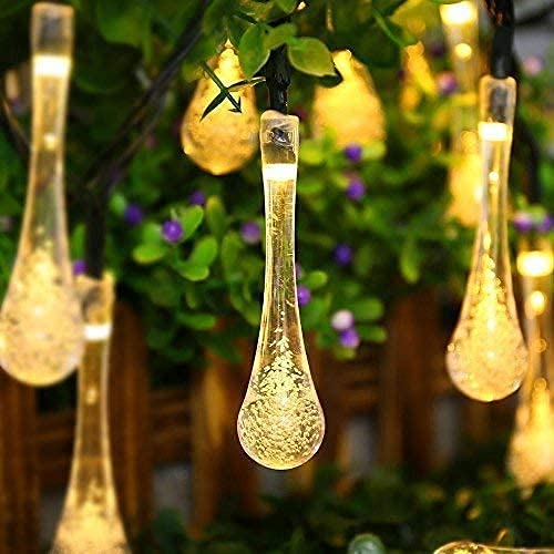 Image of Xenith 14 LED Crystal Bubble Waterdrop Fairy String Lights for Diwali Christmas Xmas Tree New Year Party Birthday Wedding Garden Indoor Outdoor Decoration Light (Warm White, 3.5 Meter)