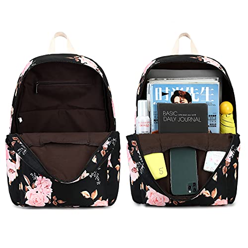 Bluboon Teens Backpack Set Girls School Backpack Lunch Box Pencil Bags Student Bookbags 3 in 13