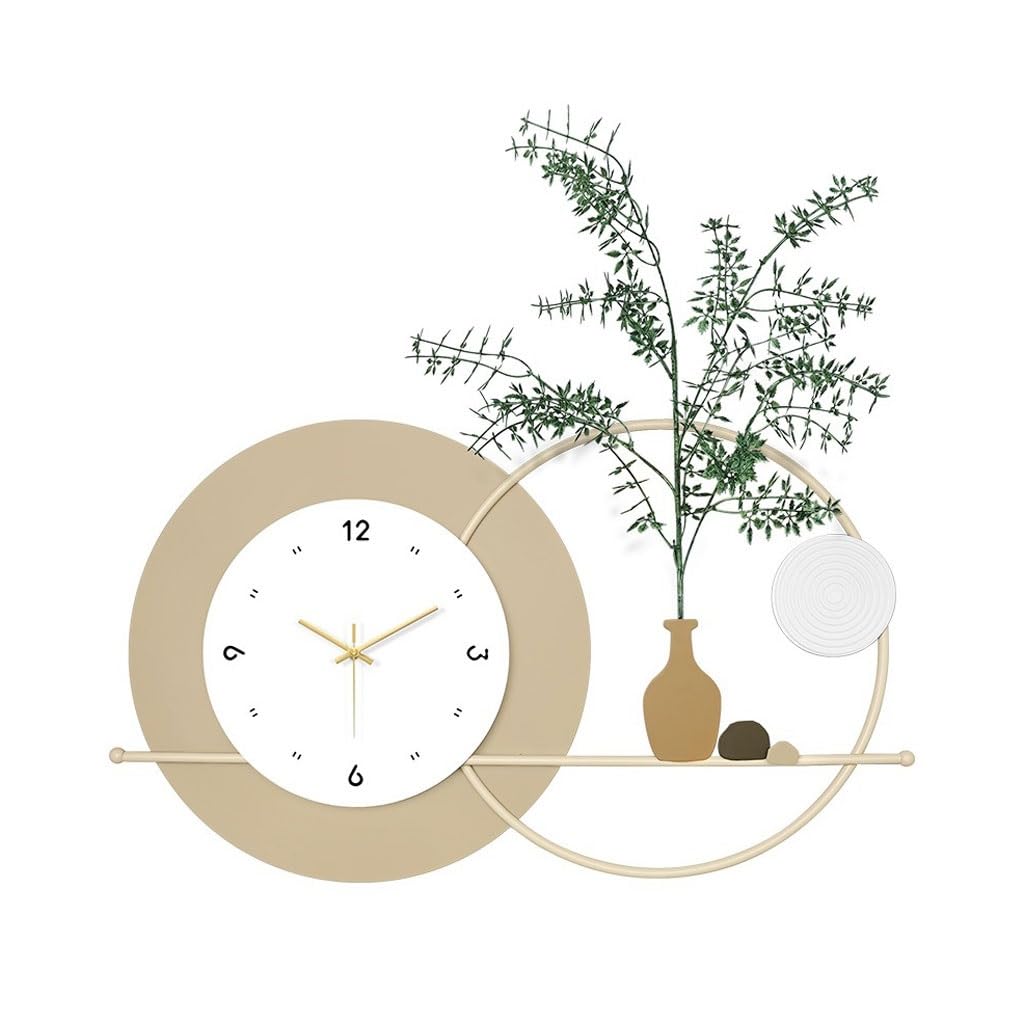 EINES Silent Decorative Wall Clock Modern Wall Clock Living Room Home Atmosphere Simple Clock Hanging Painting Creative Restaurant Wall Clock Decoration Easy to Read