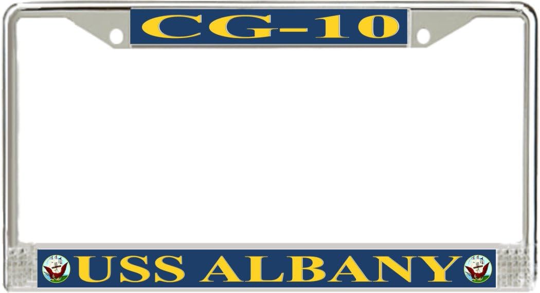 MilitaryBest USS Albany CG-10 License Plate Frame