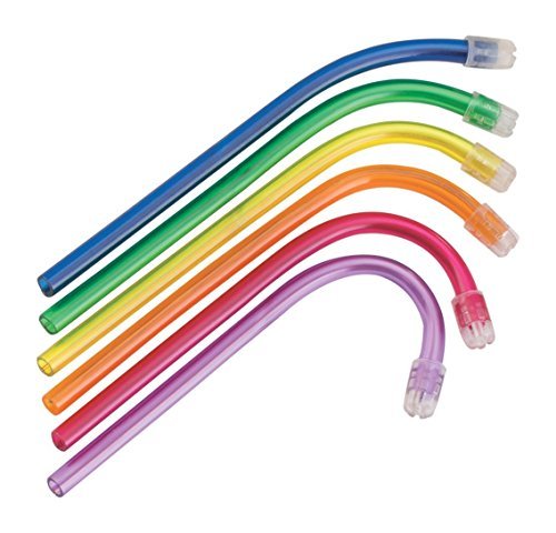 SDent® USA FDA & TUV CE 100PCS/Color/Pack Disposable Dental Saliva Ejector Tips Color Randomly