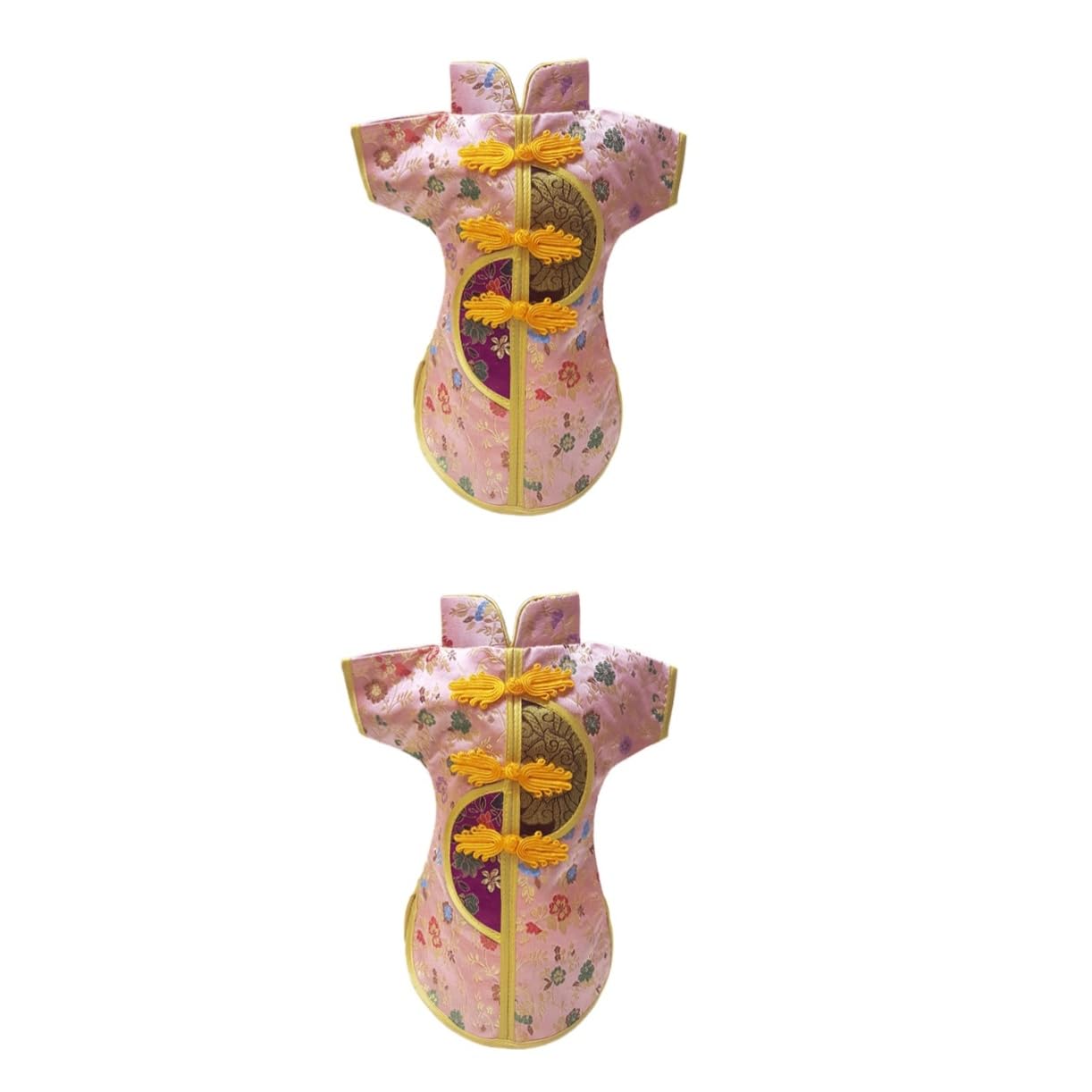 Bolsa de botella de vino de seda para transformar botellas simples en centros de mesa 8
