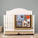 3 PCs Sports Themed Nursery Crib Bedding Set Brown Basketball Ruby Baby Boy Bedding Set Comforter Fi