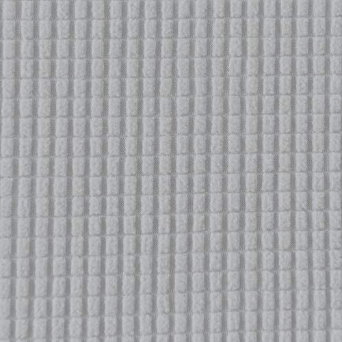 Image of Easy-Going Stretch 4 Seater Sofa Slipcover 1-Piece Sofa Cover Furniture Protector Couch Soft with Elastic Bottom for Kids, Polyester Spandex Jacquard Fabric Small Checks Silver Gray